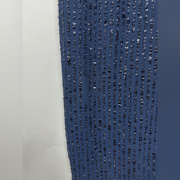 NWT MAC DUGGAL Dress 0 Evening Gown Sequin Beaded NEW Navy Blue Sleeveless #7967 - Picture 8 of 12